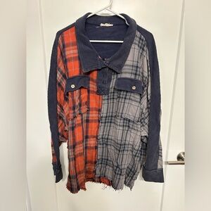 Oli & Hali Multi-Flannel Top